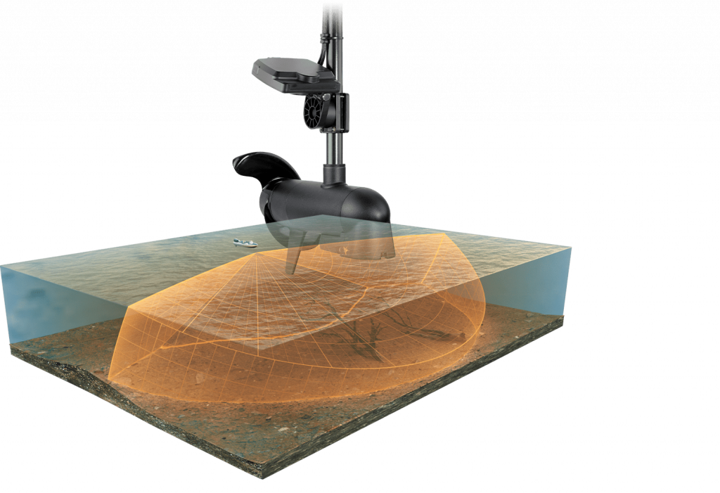 Grote snoek op de Humminbird mega live down imaging