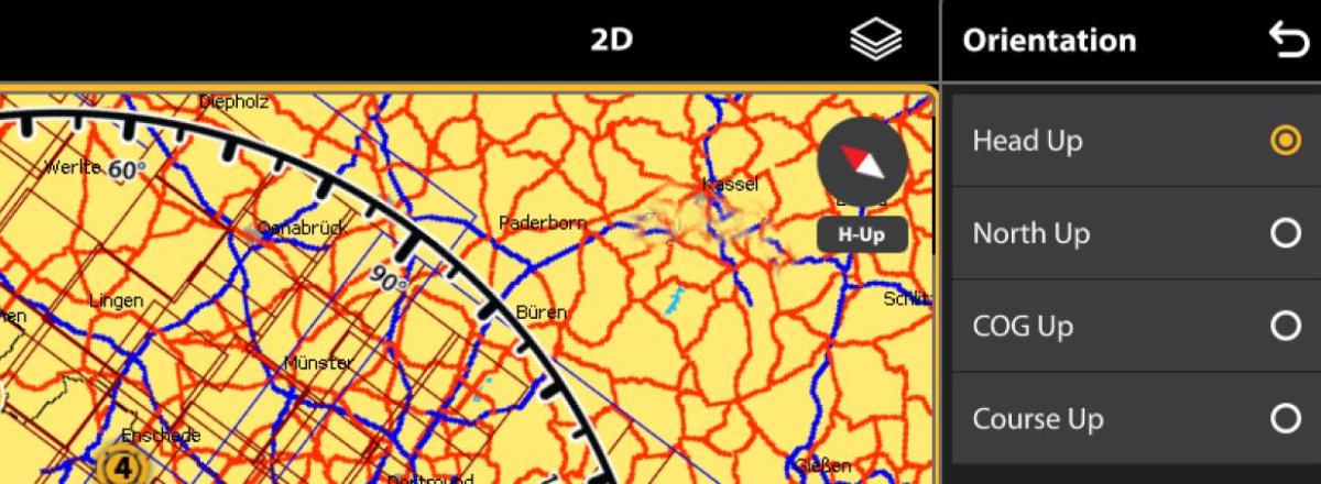 Kaartweergave Modussen uitgelegd voor Humminbird systemen